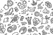 Superfoods line vector icons, a Food Illustration by Tettygreen (Thumbnail 2 of 3)