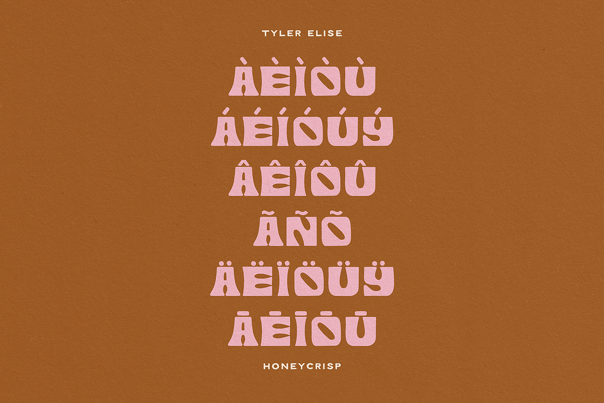 HONEYCRISP by Tyler Elise, a Font by tylerelise (Photo 5 of 6)