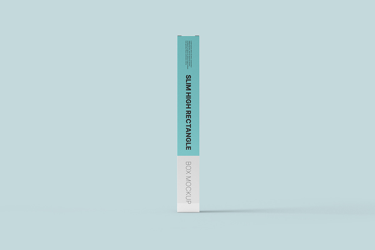 Slim High Rectangle Box Mockups, a Packaging Mockup by Illusiongraphic (Photo 2 of 19)