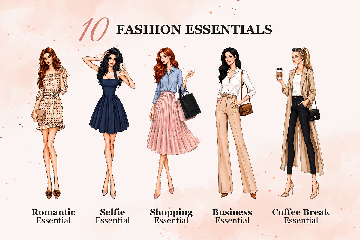 Daily Fashion Essentials, a Person Illustration by Iryna Denysova (Photo 3 of 8)