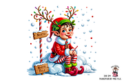 10 PNG North Pole ELF Clipart Bundle, a Graphic by Clipart Bloom (Thumbnail 10 of 17)