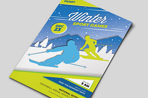 Winter Sports Games Flyers