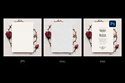 Gothic Invitation Card Mockup, a Product Mockup by Pixel Charm Studio (Thumbnail 3 of 3)