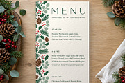 Evergreen Christmas Menu Template, a Flyer Template by BrandPacks (Thumbnail 4 of 6)