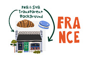 France Travel Vector Clipart, a Decorative Illustration by Luamor (Thumbnail 5 of 5)