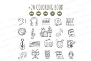 Music Instruments Clipart Set, an Education Illustration by Palau (Thumbnail 9 of 10)