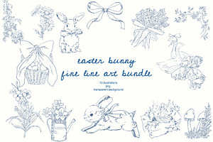 toile de jouy easter bundle