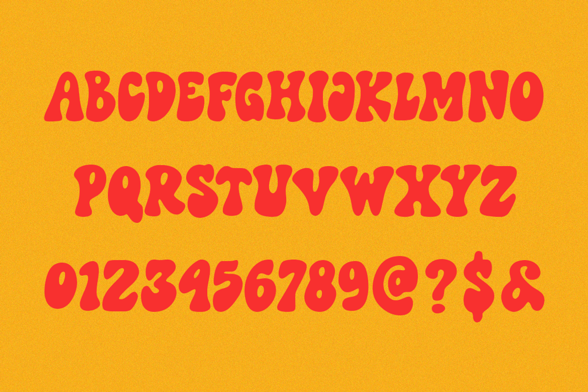 Teenage Madness - Groovy Display, a Handwritten Font by TeenageFoundry (Photo 5 of 6)