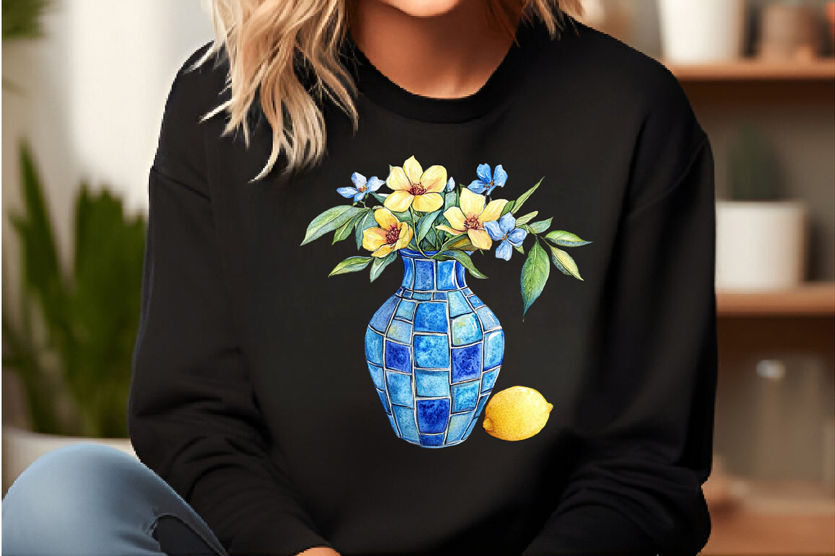 Blue Summer Mediterranean Clipart, an Illustration by DreamCafeArt (Photo 5 of 7)
