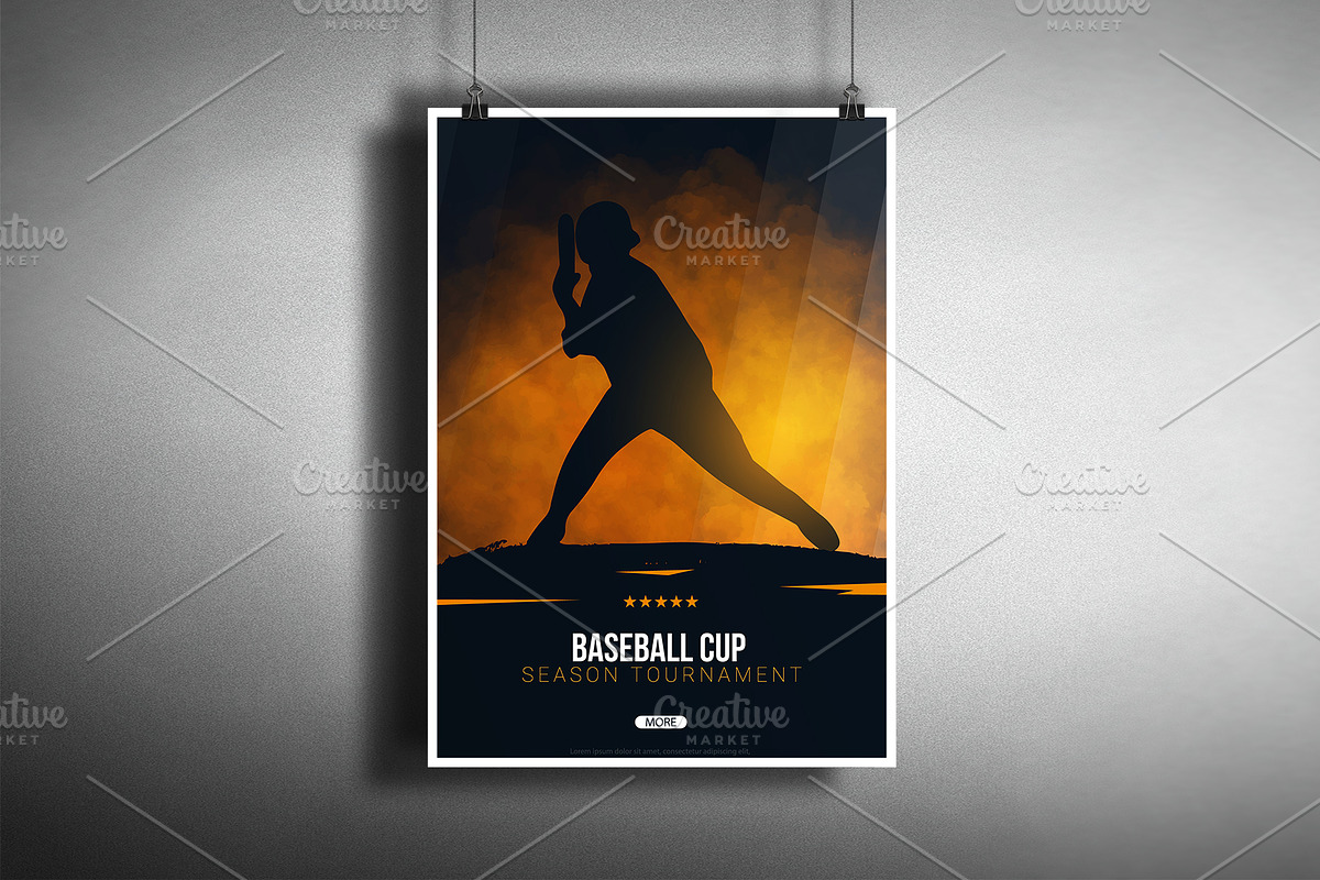 Baseball Posters, a Flyer Template by Leo Edition (Photo 4 of 4)