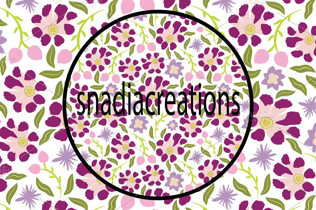 Ditsy floral, a Pattern Graphic by snadiacreations (Photo 2 of 4)