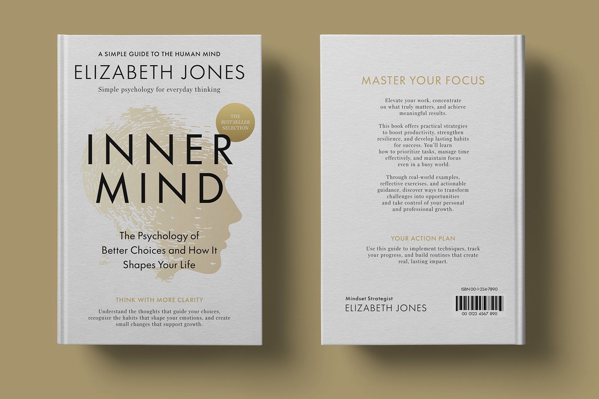 Minimalist Book Cover Template, a Brochure Template by BrandPacks (Photo 3 of 5)