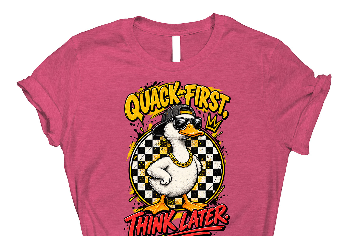 Quack First Think Later Cool PNG, an Object Graphic by Star Graphic Design (Photo 12 of 13)