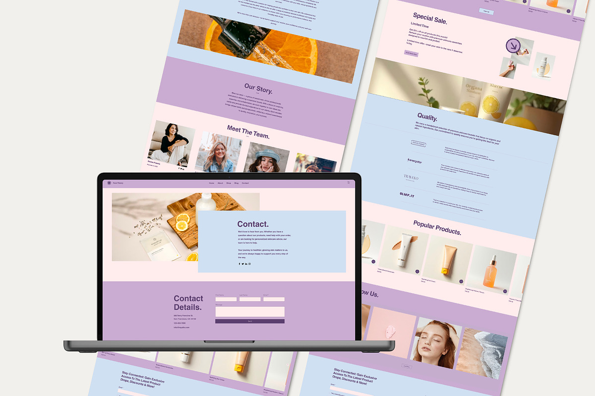 Wix Skincare & Wellness Website, a Wix Template by Sky Dore Design (Photo 10 of 11)