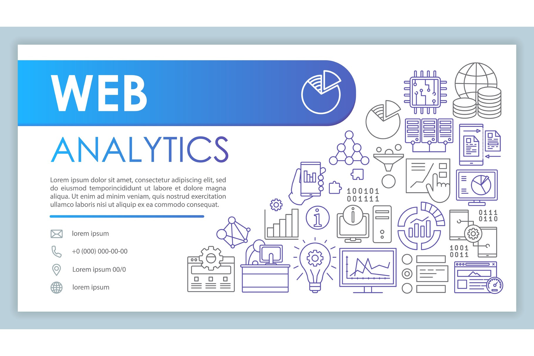 Web analytics banner, business card, a Business Card Template by IMG ...