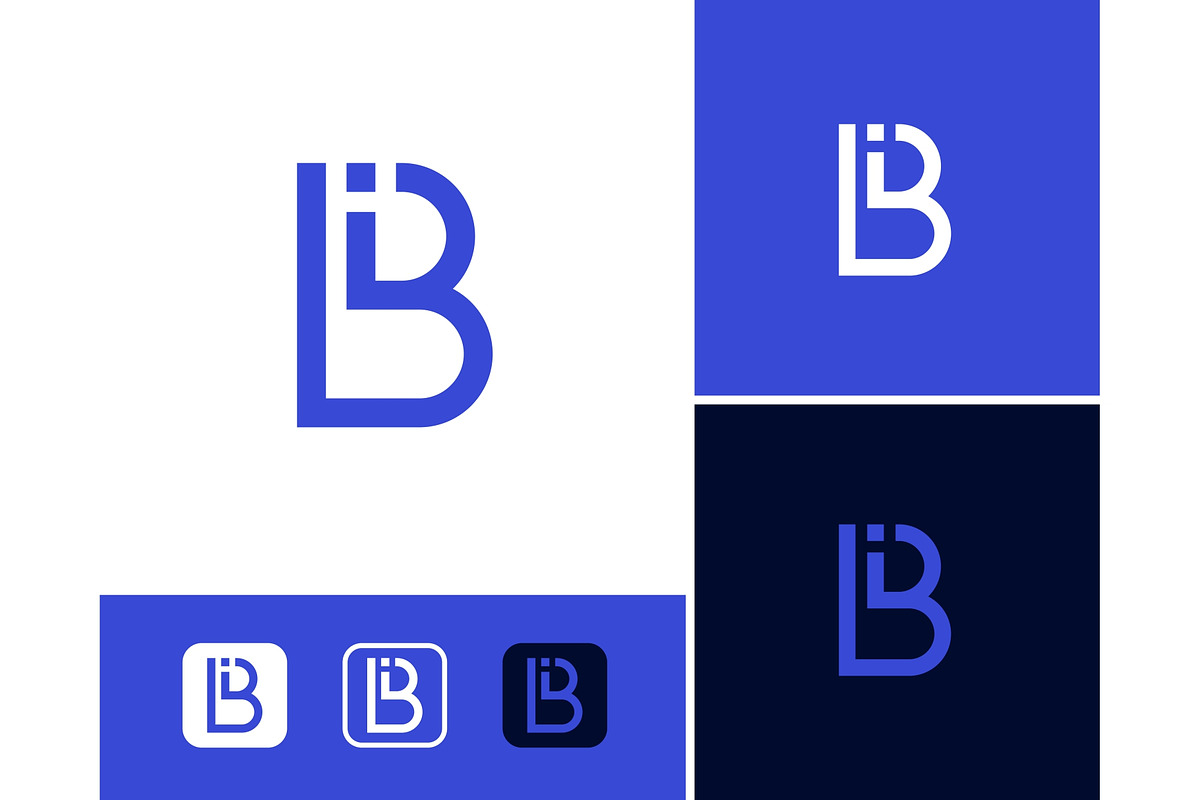 Letter BI IB Monogram Logo, a Branding & Logo Template by ika trisiana