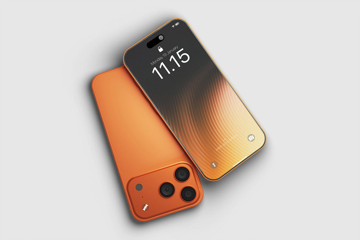Realistic iPhone 17 Pro Mockup PSD, an iPhone Mockup by MA-KING_ART (Photo 4 of 5)