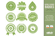 Natural & Organic Badges, an Object Graphic by WellMadePixel (Thumbnail 1 of 5)