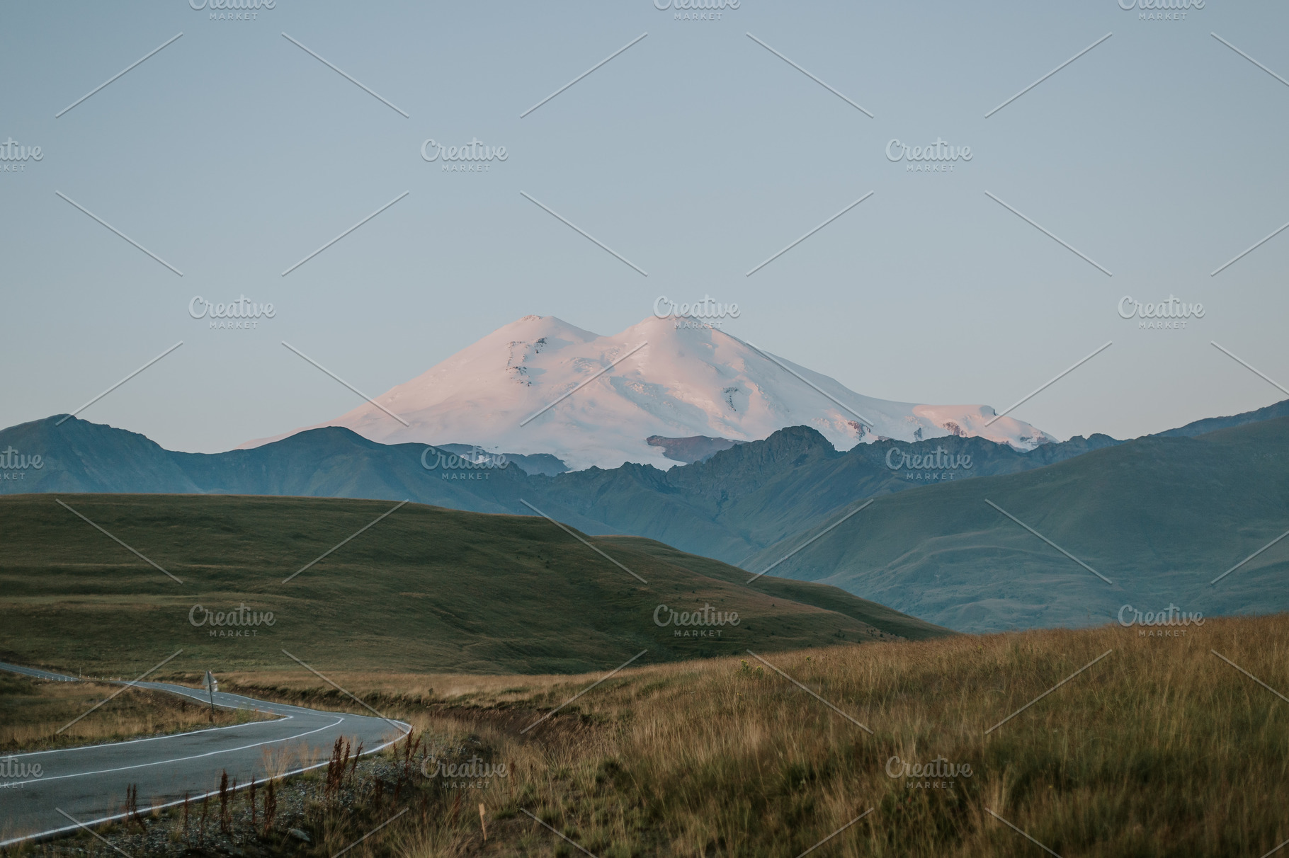 Mountains elbrus russia summer featuring outdoor, breathtaking, and hiking, a Nature Photo by Viktoriya Isaeva