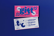Pink Risograph Print Gift Voucher, a Card Template by graphicook (Thumbnail 1 of 3)