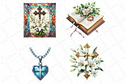 Christian Wedding Clipart, an Illustration by DreamPrint404 (Thumbnail 4 of 4)