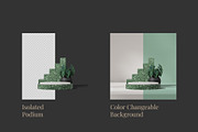 5 Podium with Transparent Background, a Background Graphic by faustudio (Thumbnail 2 of 7)