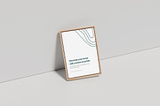 Wooden Frame Poster Mockup, an Advertising Mockup by Gatamotion (Thumbnail 5 of 5)