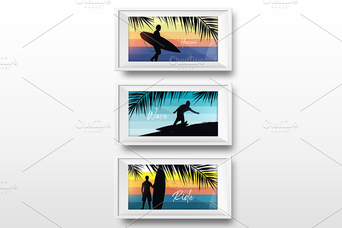 Surf banners, a Decorative Illustration by Leo Edition (Photo 3 of 3)