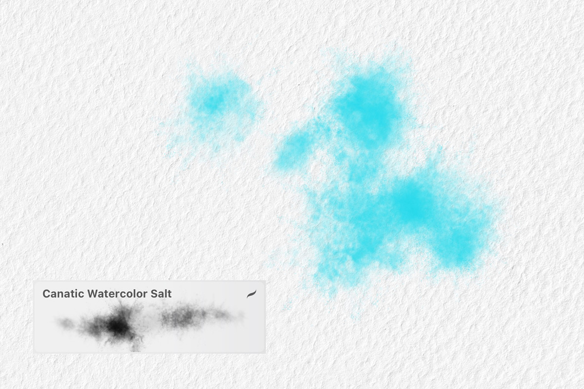 Watercolor Brushes for Procreate App, a Brush Add-On by Canatic (Photo 7 of 9)