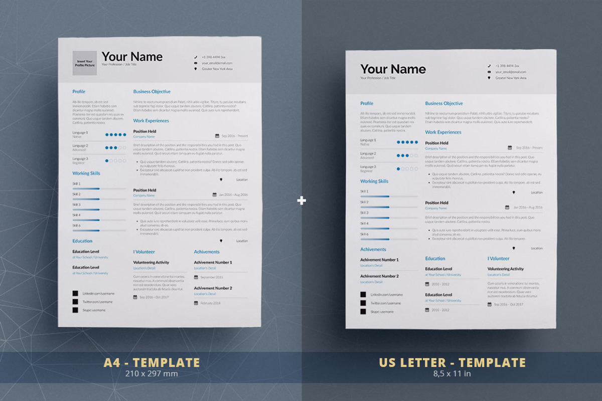 Junior Resume/Cv Template - Volume 1, a Resume Template by TheResumeCreator (Photo 4 of 7)
