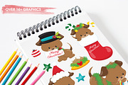 Christmas Dog, an Illustration by PrettyBundles (Thumbnail 3 of 5)