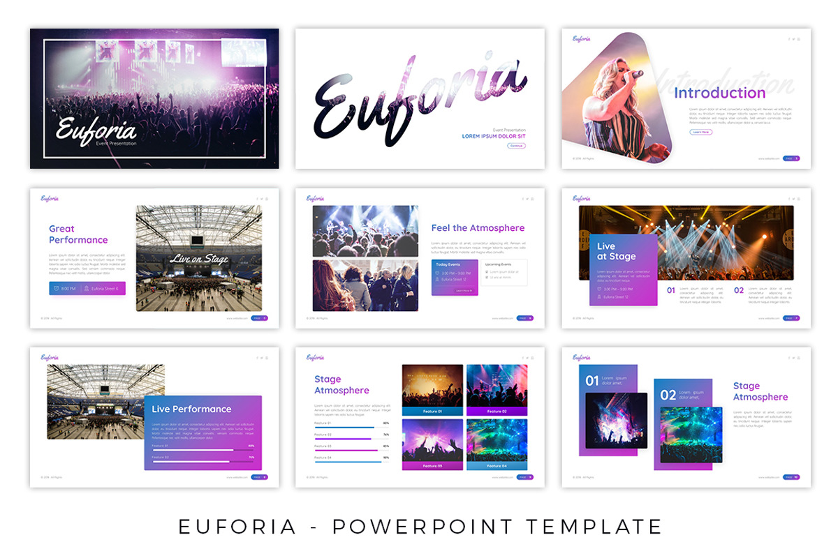 Euforia - Concert Powerpoint Templat, a Presentation Template by Brandearth RRGraph (Photo 2 of 7)