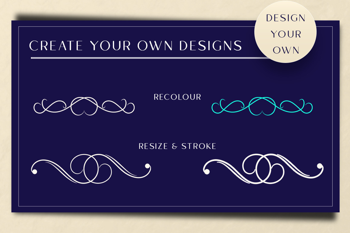Vintage Decorative Flourishes Pack, an Object Graphic by Design Unique (Photo 4 of 11)