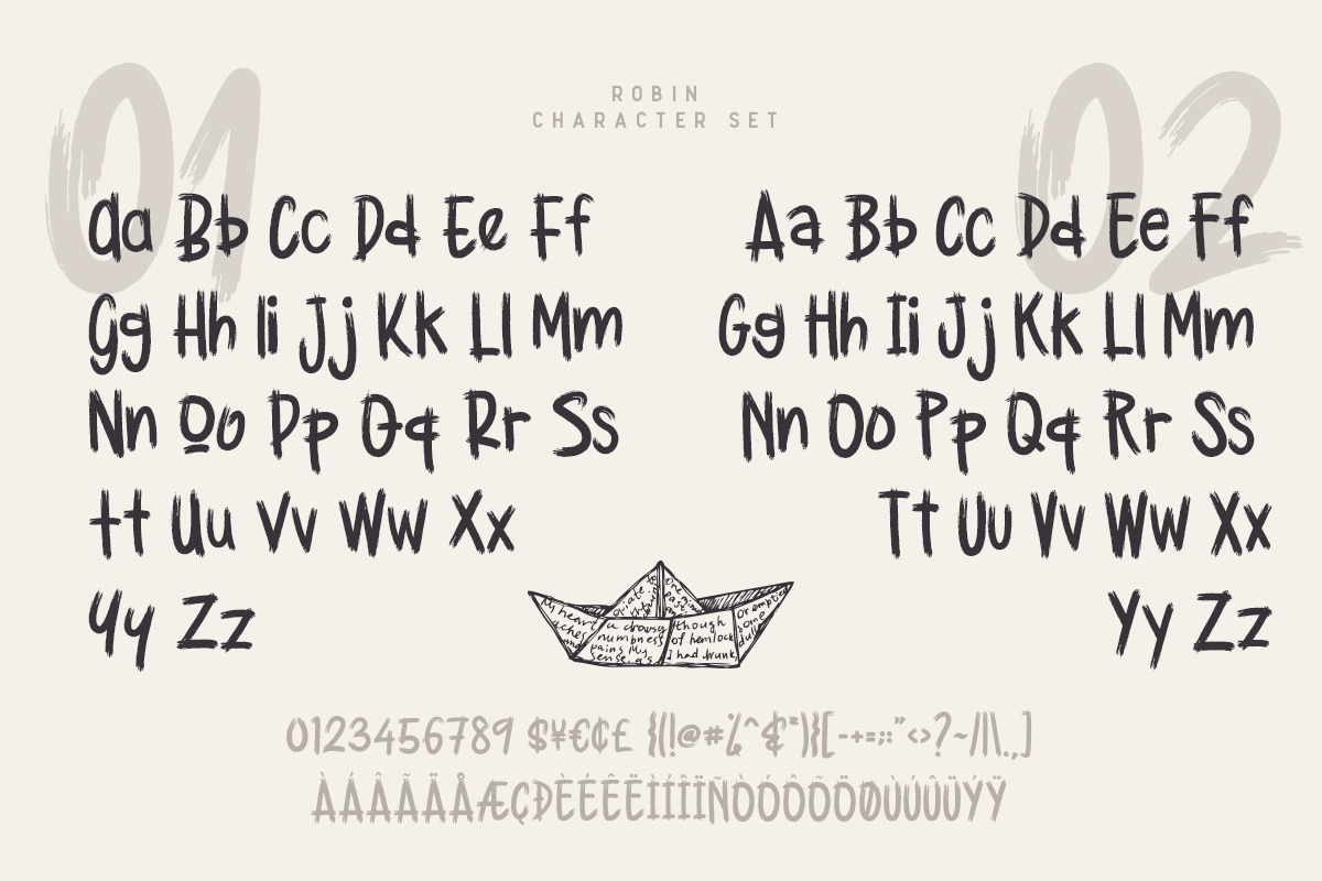 Robin Brush Font preview 6
