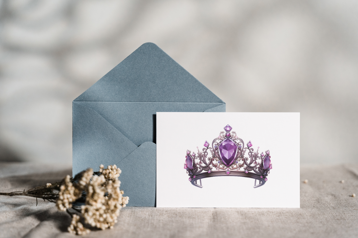 Amethyst Tiara Clipart, a Decorative Illustration by Paper Artsthetics (Photo 3 of 5)