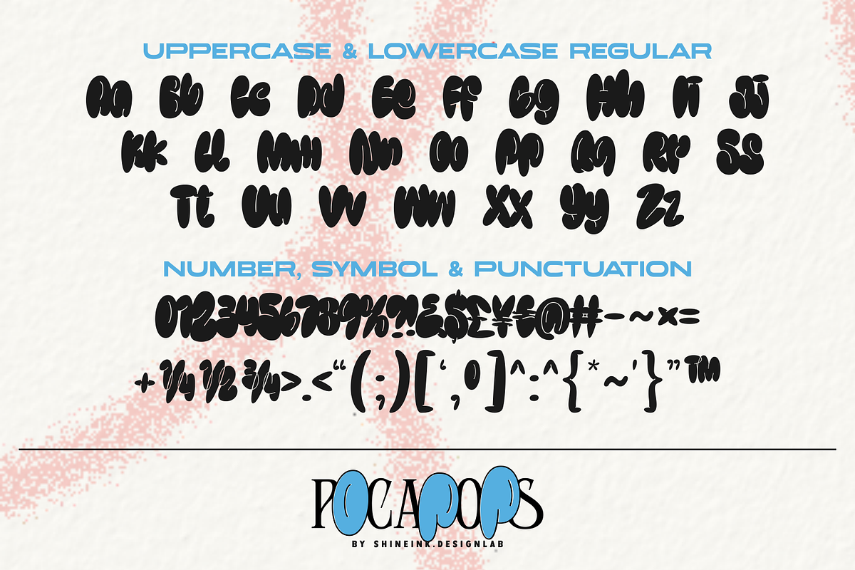 Pocapops, a Font by shineink.designlab (Photo 11 of 15)
