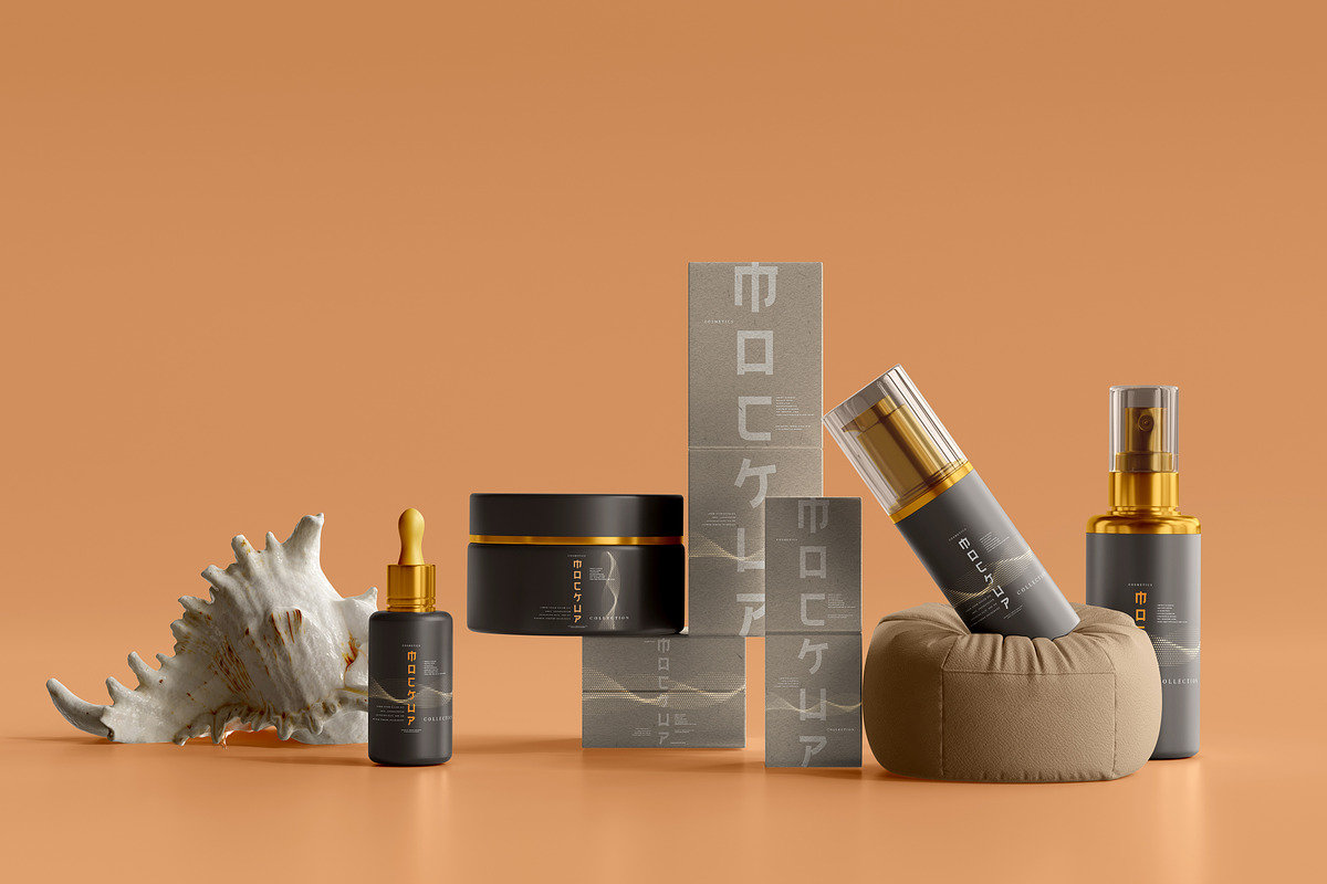 100+ Cosmetic Branding Mockups, a Cups & Container Mockup by pmvch (Photo 9 of 102)