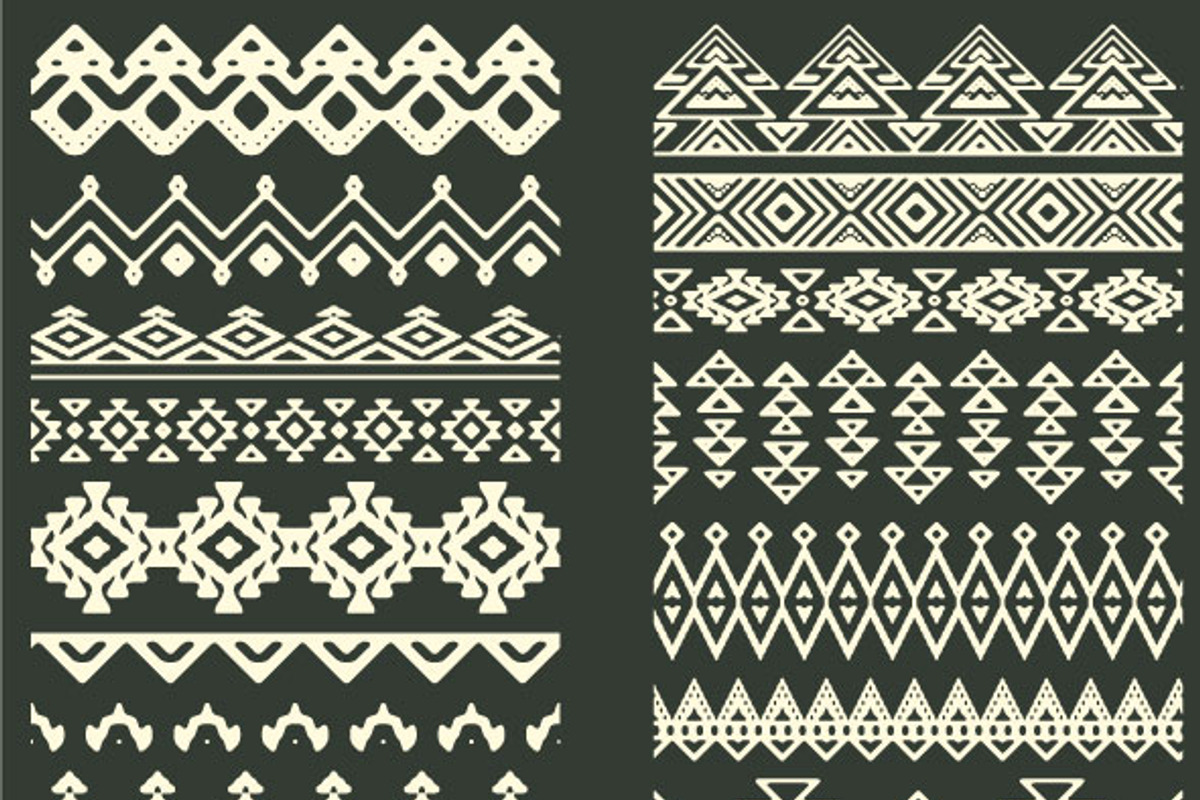 50 Aztec pattern brushes, a Brush Add-On by SHMEL_Studio (Photo 4 of 4)