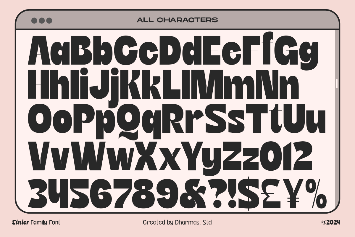 Etnier - 14 Modern Family, a Sans Serif Font by Dharmas Foundry (Photo 16 of 17)