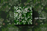 Apple Blossom - Botanical pattern, a Pattern Graphic by NNclipart (Thumbnail 8 of 12)