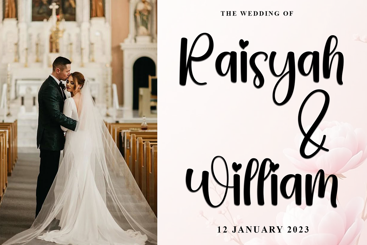 Wedding, a Handwritten Font by FreshTypeINK (Photo 2 of 8)