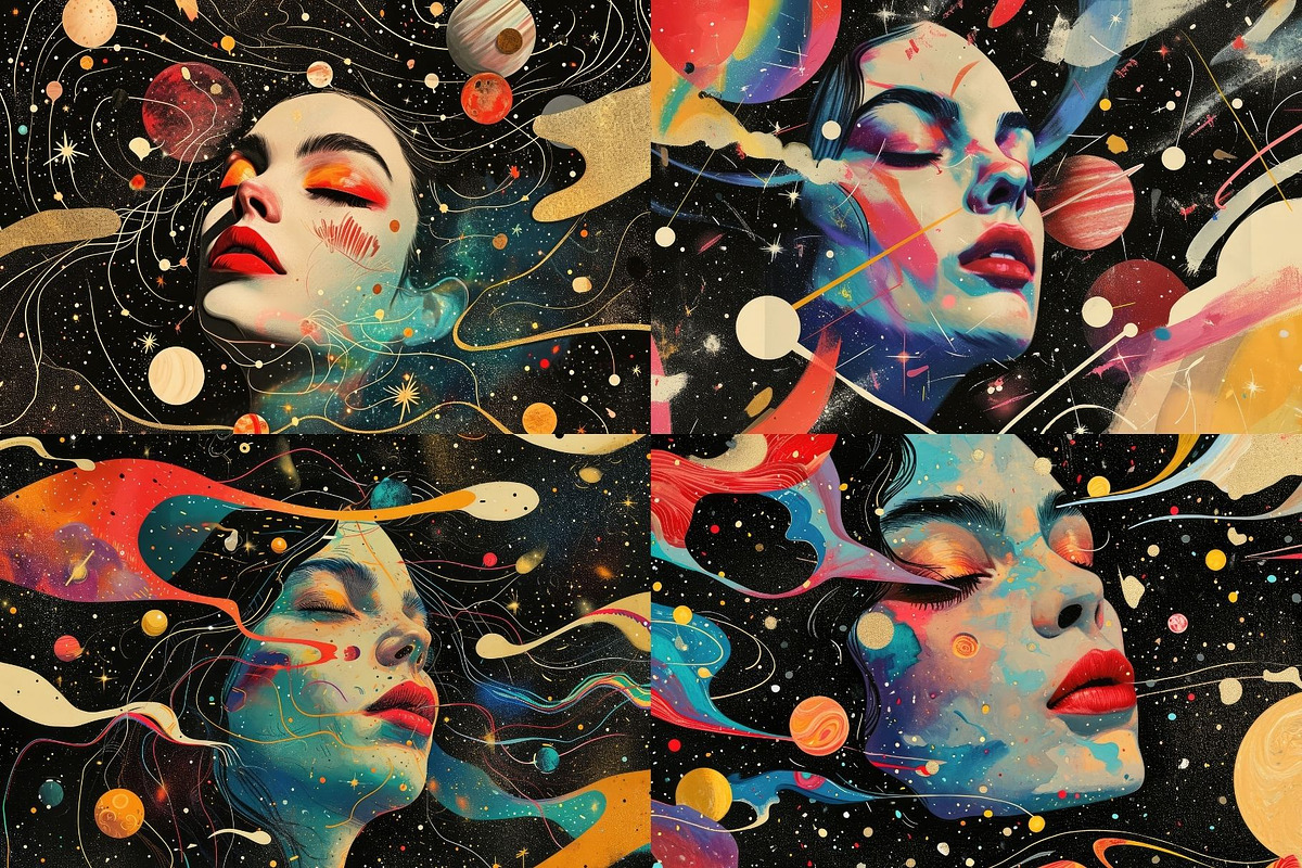 16 Celestial Dreamscape Illustration, a Person Illustration by HipFonts (Photo 5 of 5)