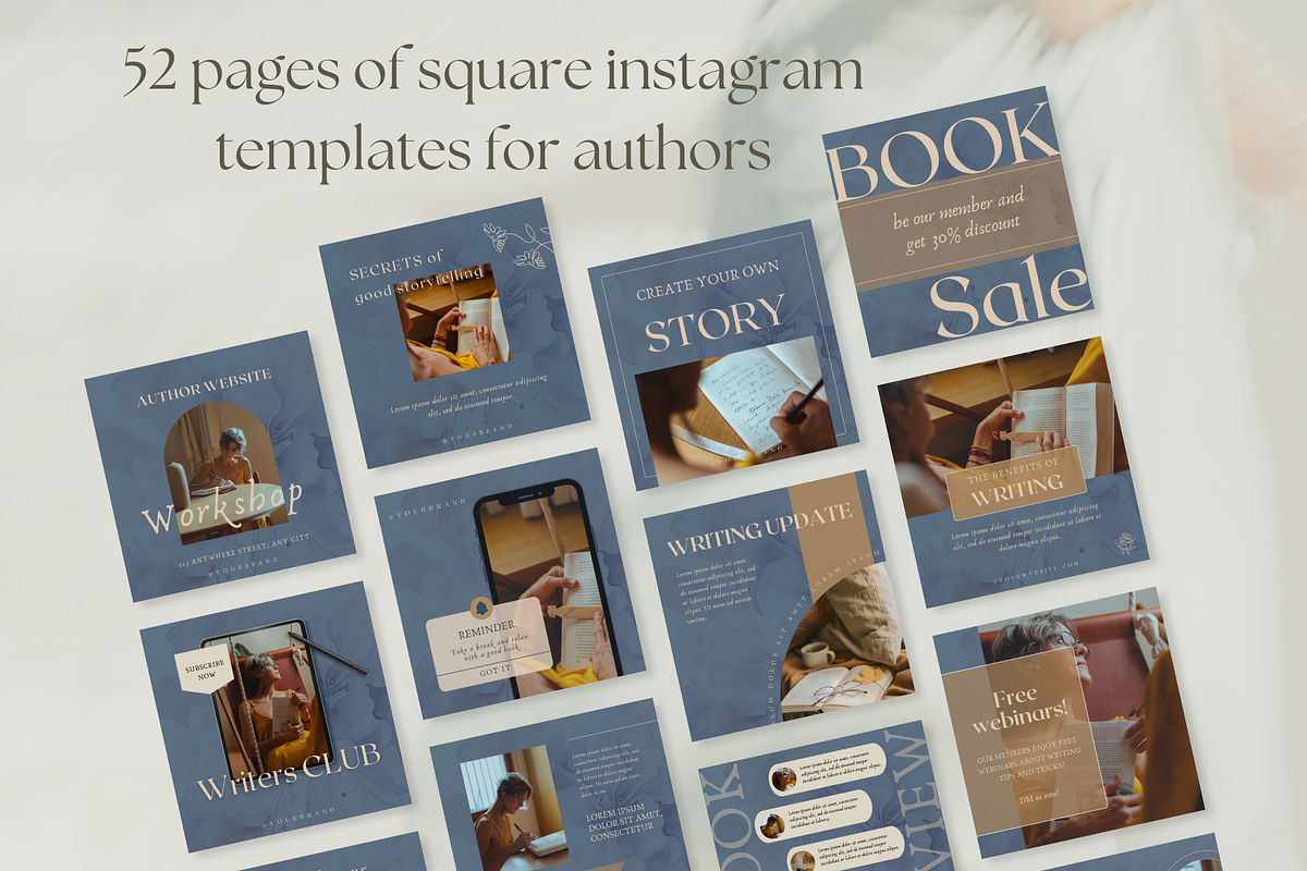 Author Instagram Post template, a Social Media Template by Petite Zakka Boutique (Photo 4 of 6)