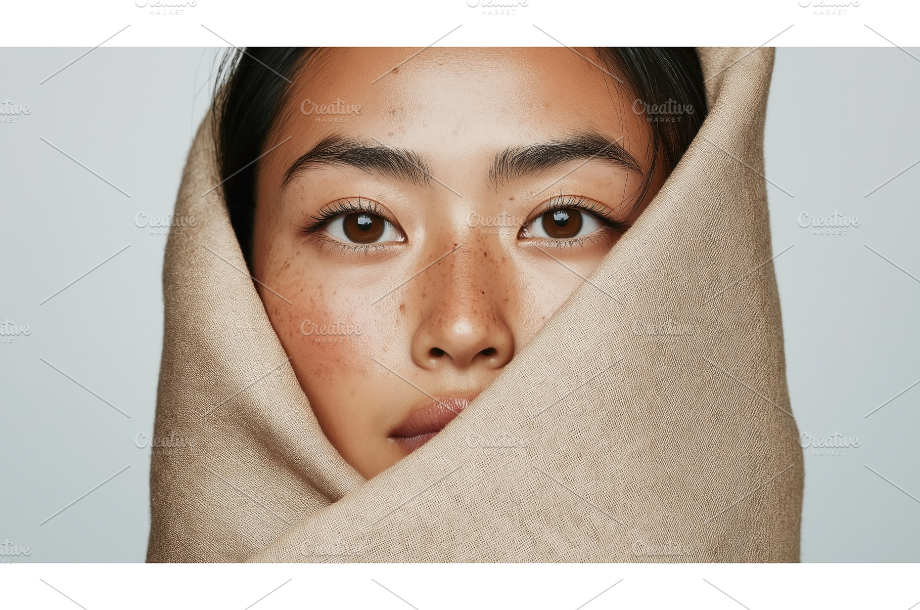 Close-up portrait of an Asian woman, a Person Photo by Sergey Kotenev