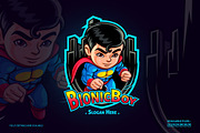 Cartoon Superhero Mascot Logo, a Branding & Logo Template by Kongstones_std (Thumbnail 1 of 5)
