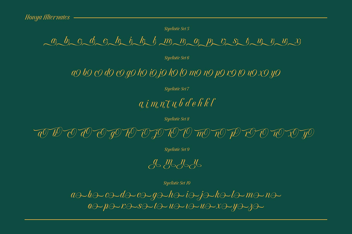 Honya Typeface, a Script Font by alit design (Photo 7 of 15)