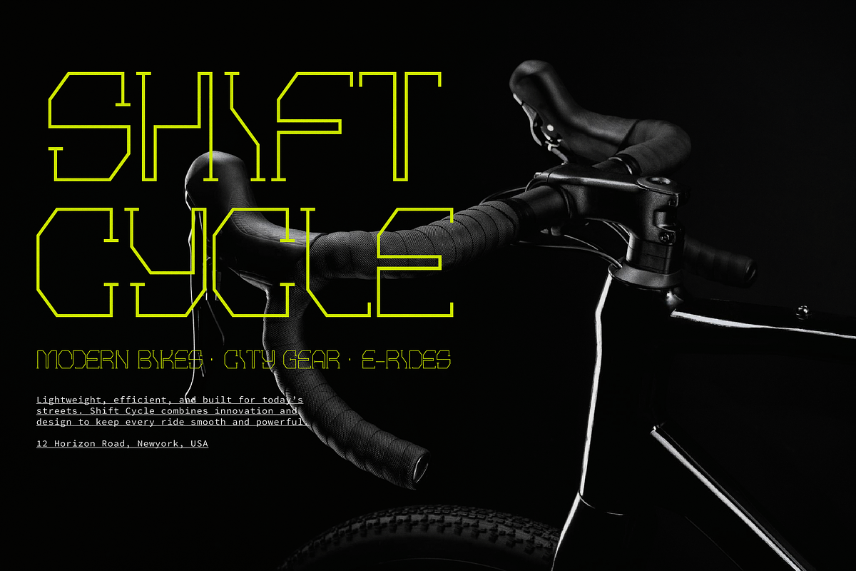 Lost Entity | Futuristic Geometric, a Sans Serif Font by gracetype_studio (Photo 4 of 12)