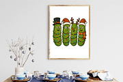 Christmas Pickles Clipart, an Illustration by Design Market (Thumbnail 3 of 5)