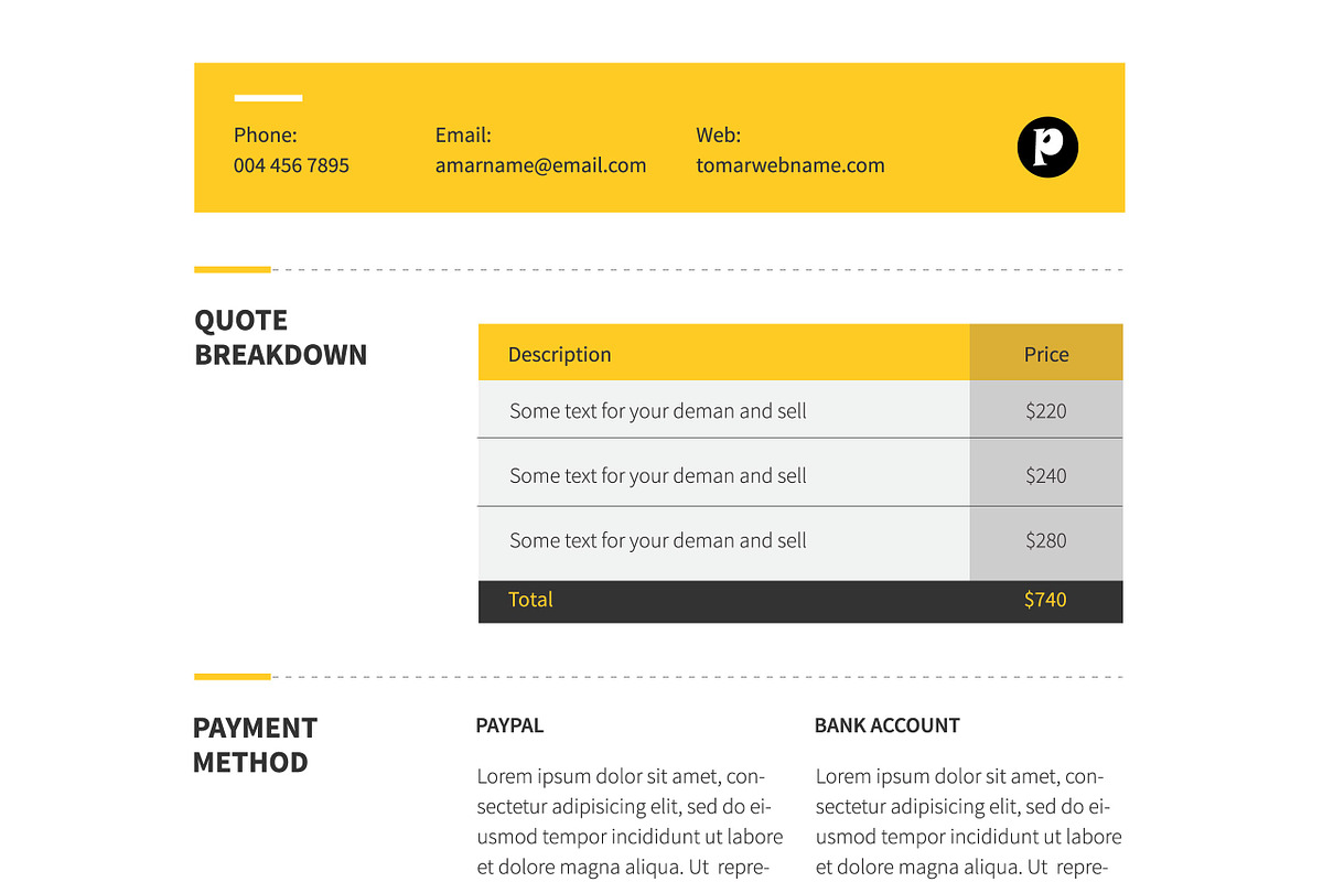Proposal Template, a Brochure Template by DesignGhar (Photo 8 of 8)