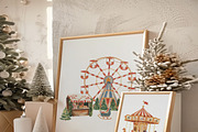 Christmas Market, a Seasonal Illustration by heyiamalice (Thumbnail 5 of 15)